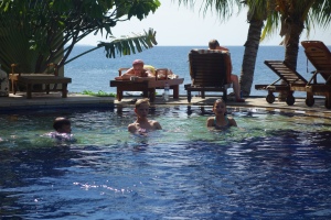 Amed Pool overlooking Bali Sea...